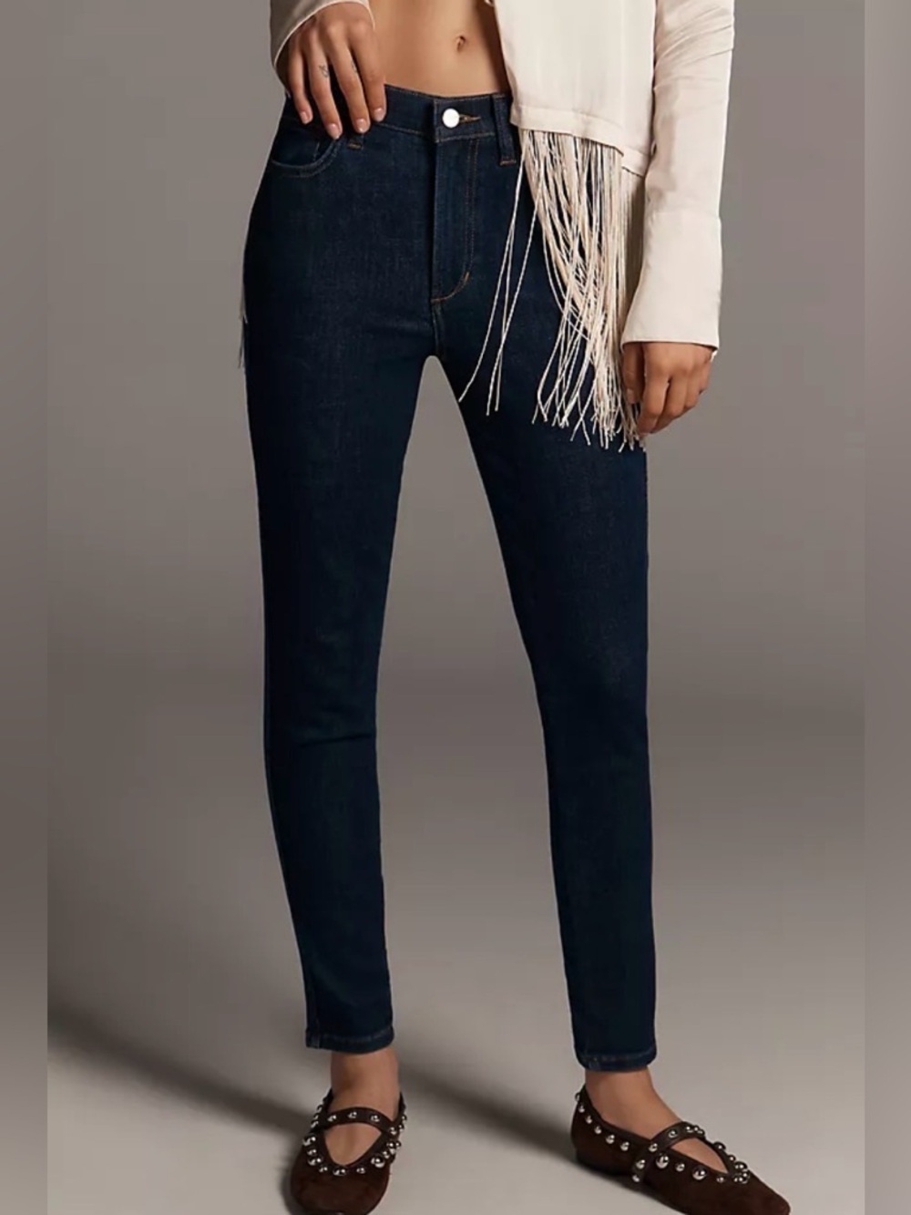 Anthropologie Dark Indigo Skinny Jeans - Picture 8 of 8